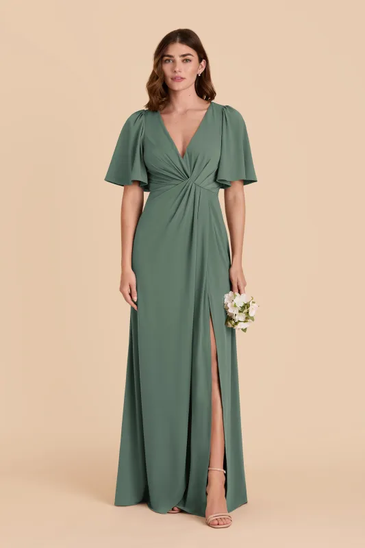 Fatima Luxe Knit Dress - Eucalyptus sold by Birdy Grey