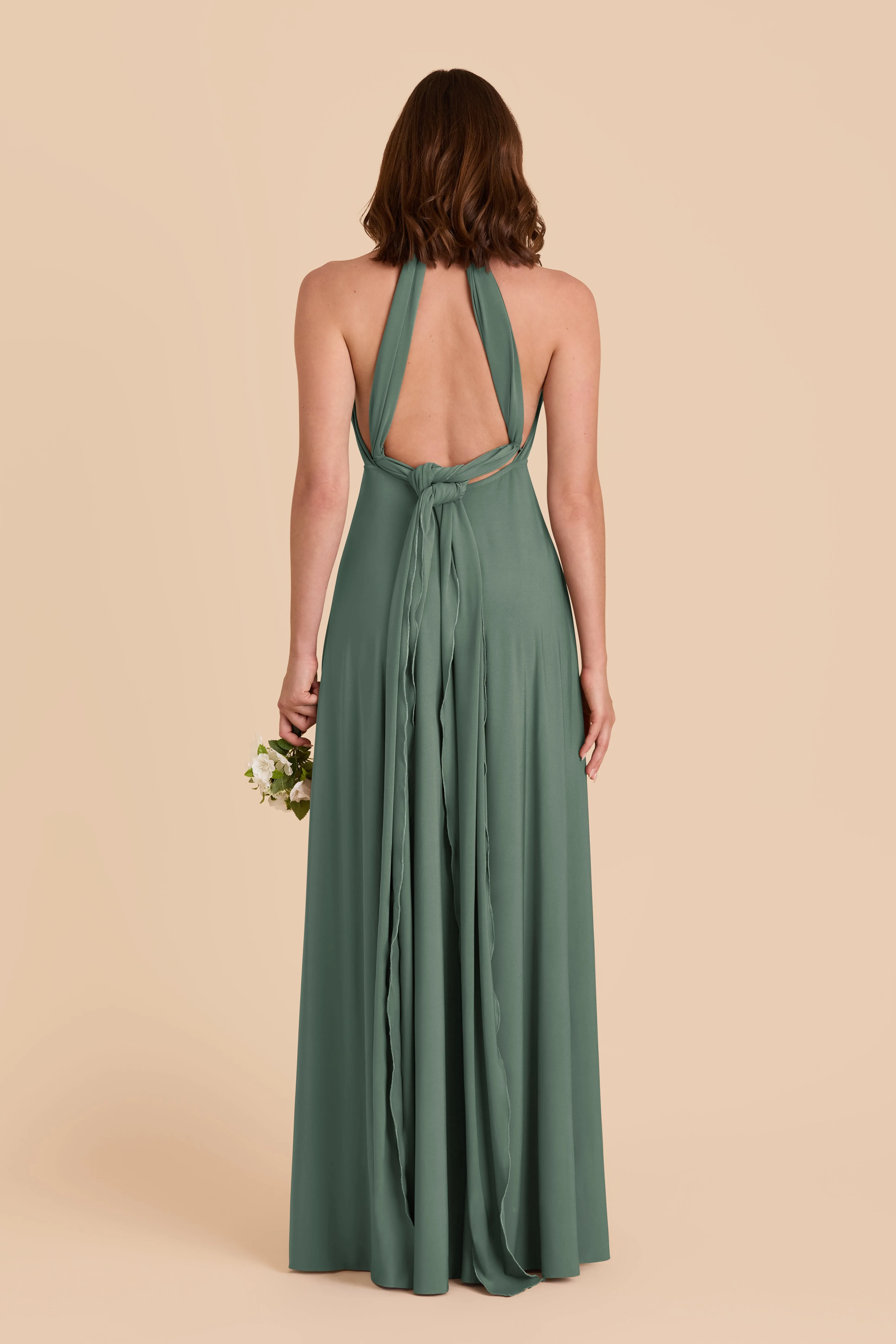 Willow Convertible Dress Luxe Knit - Eucalyptus sold by Birdy Grey product image thumbnail 4