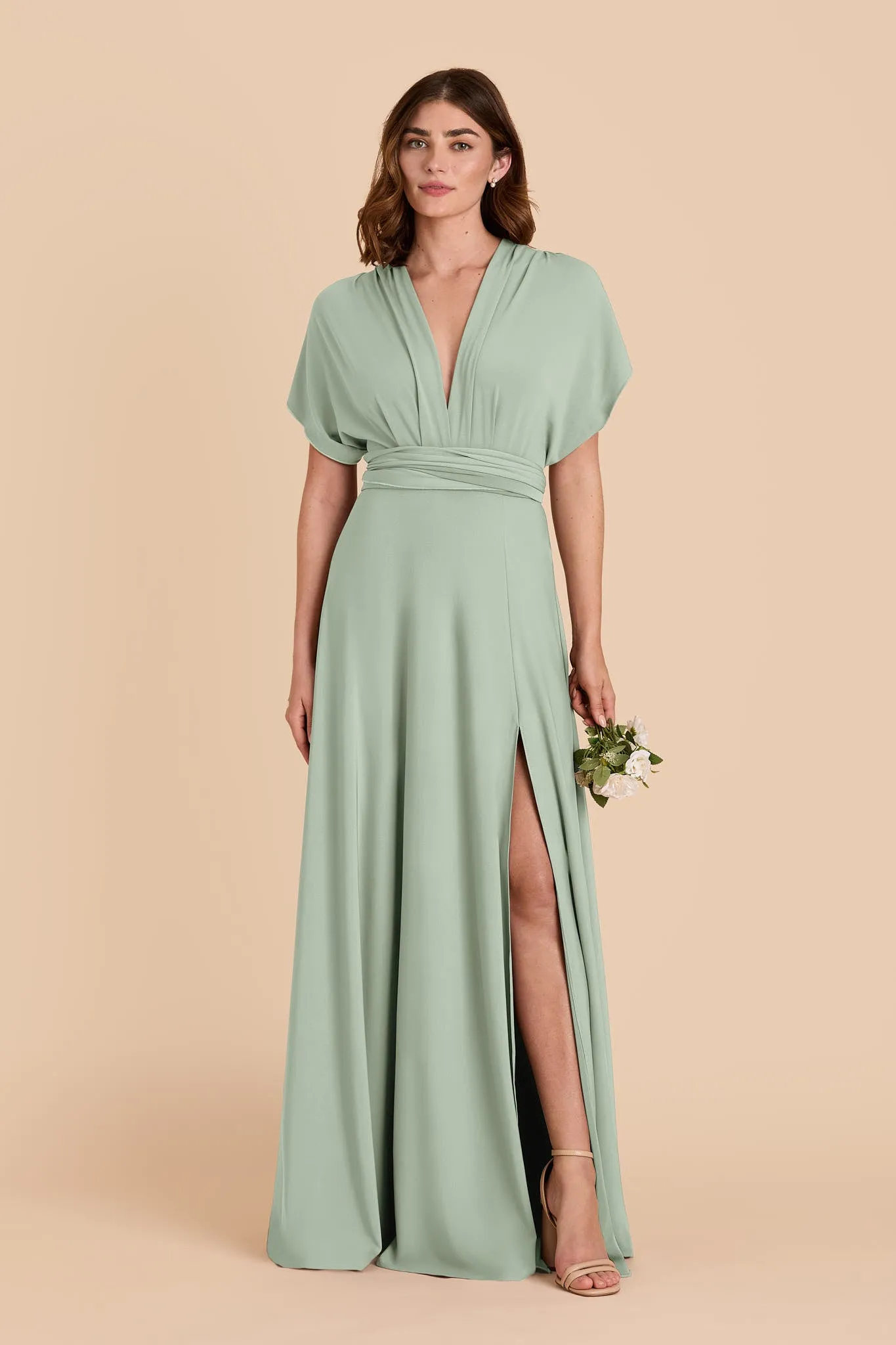 Willow Convertible Dress Luxe Knit - Sage sold by Birdy Grey product image thumbnail 3