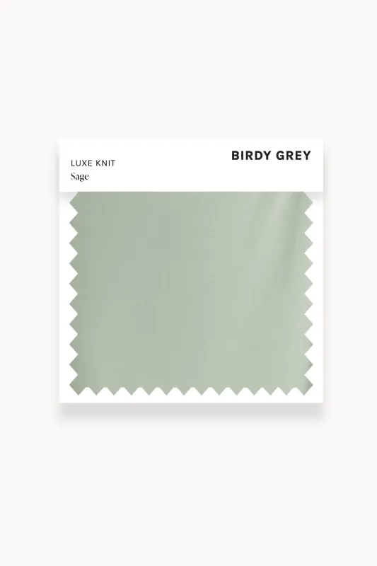 Swatch - Luxe Knit in Sage sold by Birdy Grey