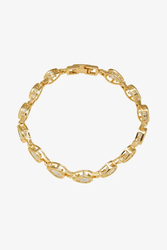 Teardrop Link Bracelet - Gold sold by Birdy Grey