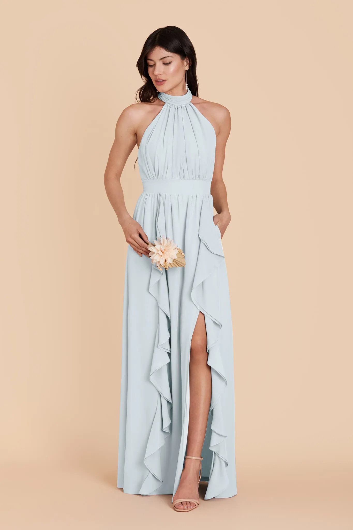Joyce Chiffon Dress - Mist Blue sold by Birdy Grey product image thumbnail 3