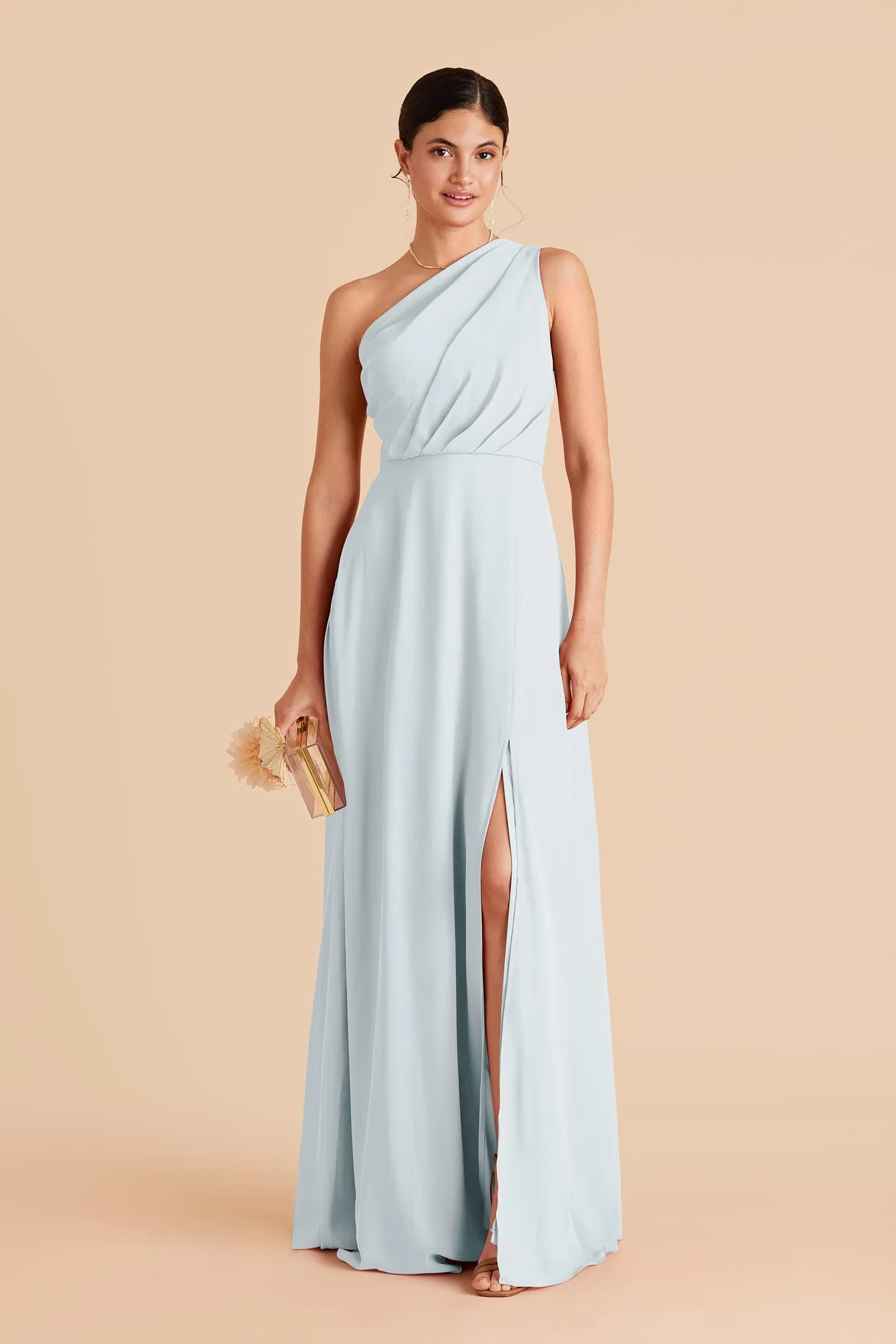 Kira Dress With Slit - Mist Blue sold by Birdy Grey