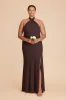 Stephanie Chiffon Dress - Espresso sold by Birdy Grey