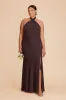 Stephanie Chiffon Dress - Espresso sold by Birdy Grey