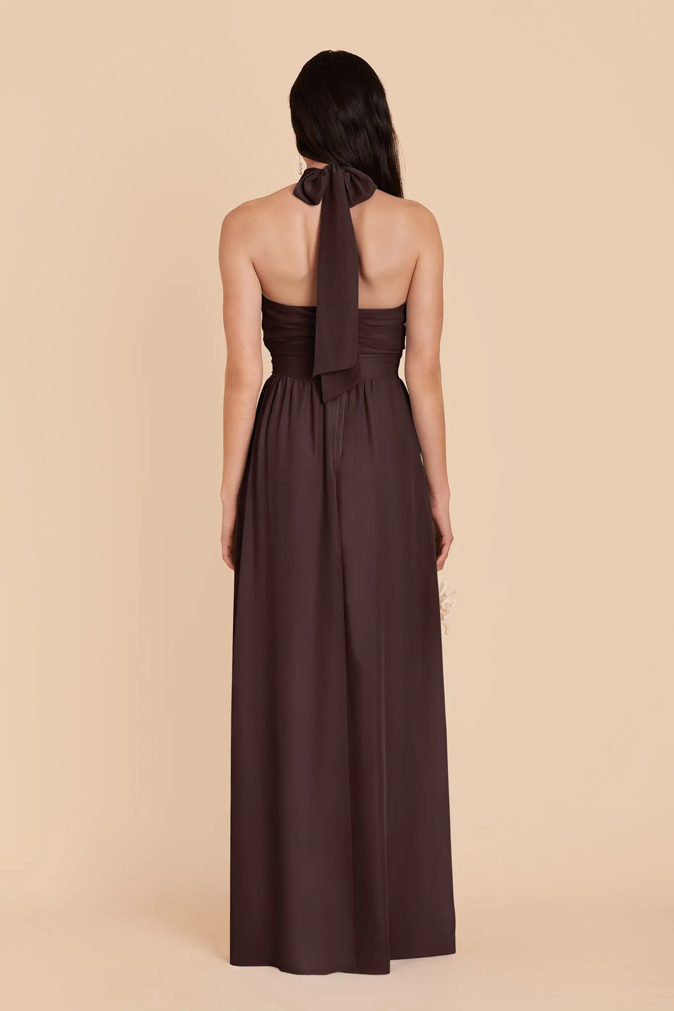 Joyce Chiffon Dress - Espresso sold by Birdy Grey product image thumbnail 5