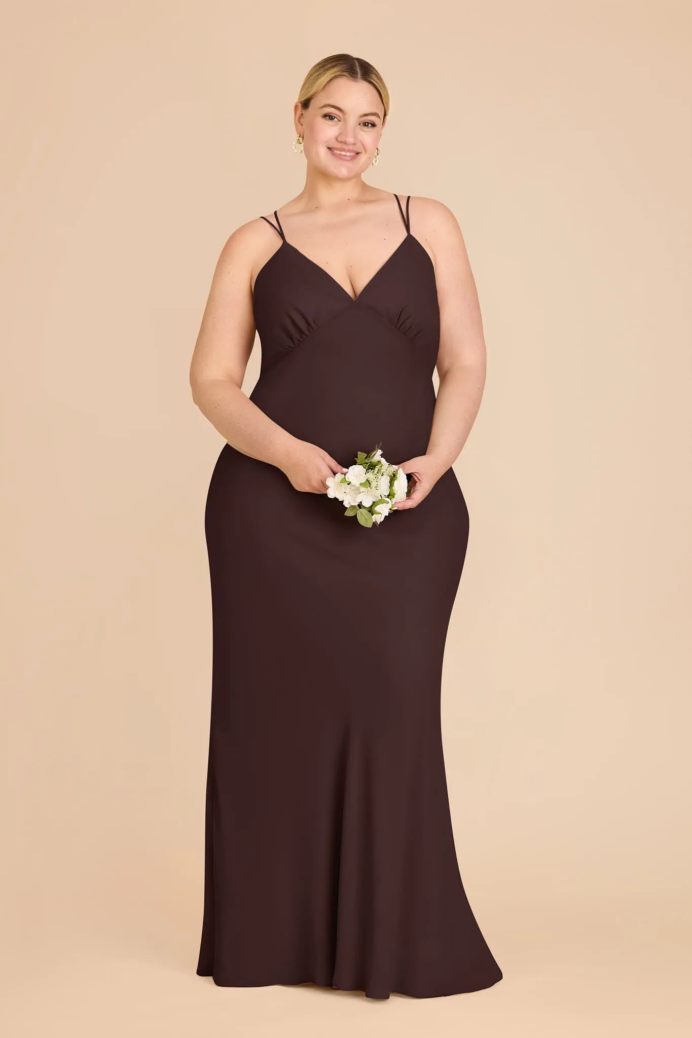 Dasha Chiffon Dress - Espresso sold by Birdy Grey product image thumbnail 4