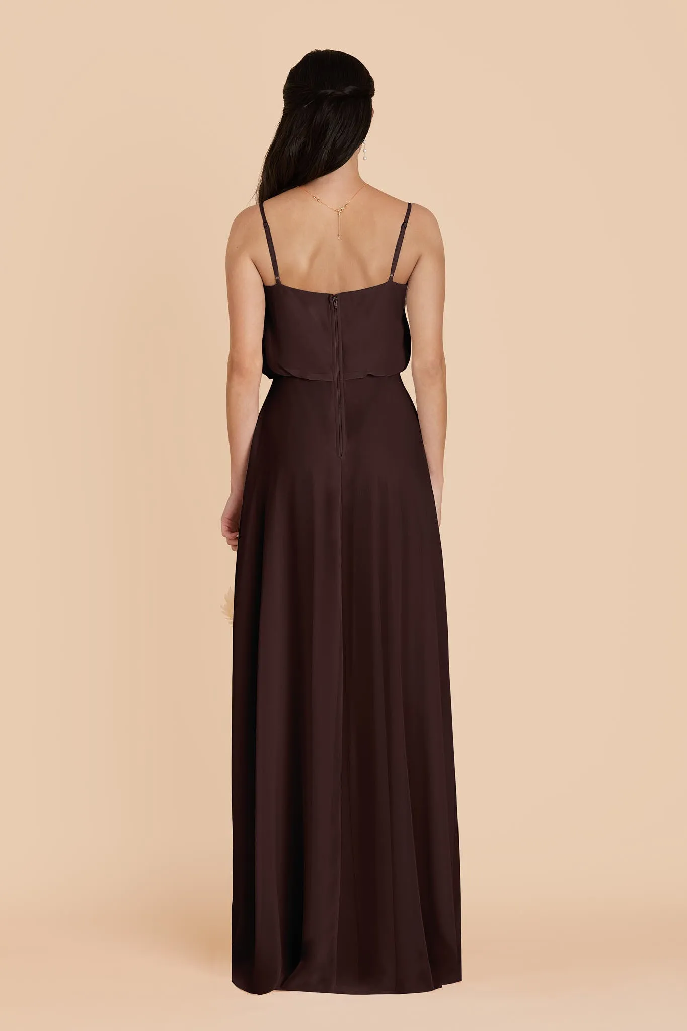 Gwennie Dress With Slit - Espresso sold by Birdy Grey product image thumbnail 5