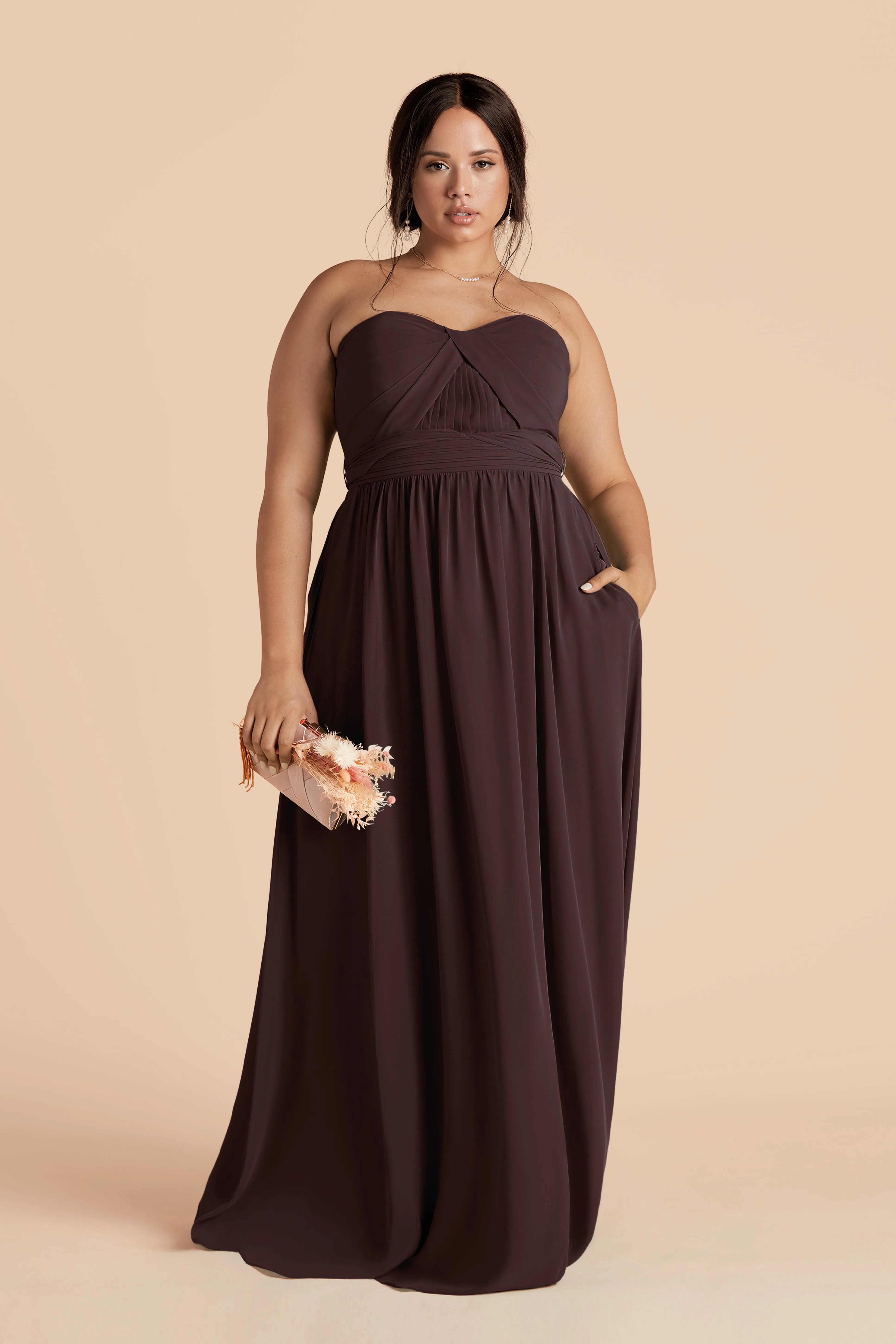 Grace Convertible Dress - Espresso sold by Birdy Grey product image thumbnail 2