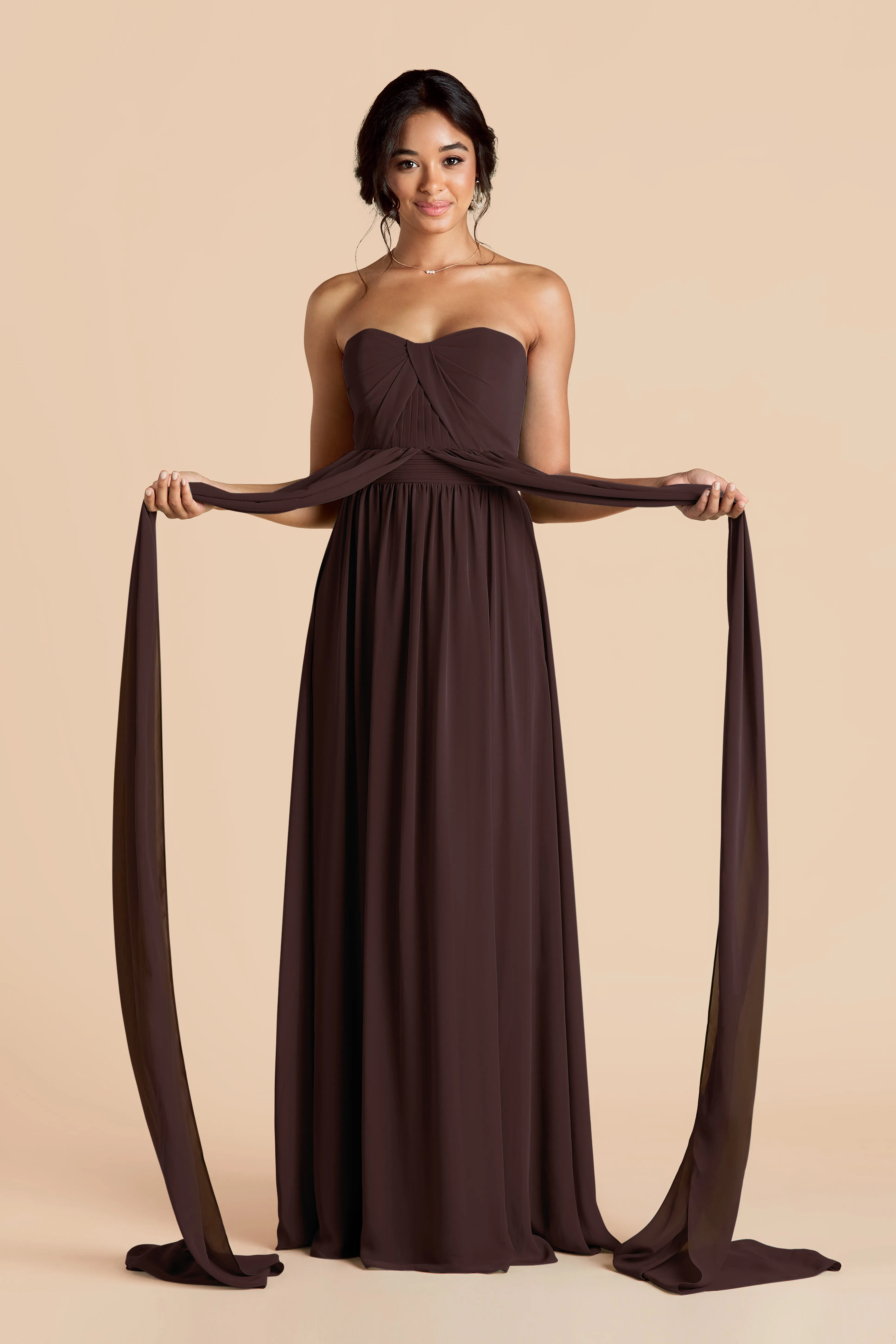 Grace Convertible Dress - Espresso sold by Birdy Grey product image thumbnail 3