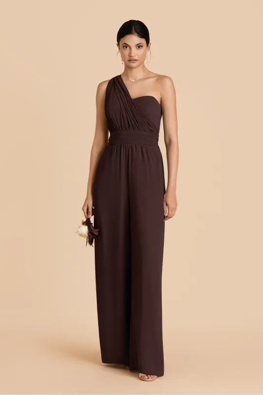 Gigi Convertible Jumpsuit - Espresso sold by Birdy Grey