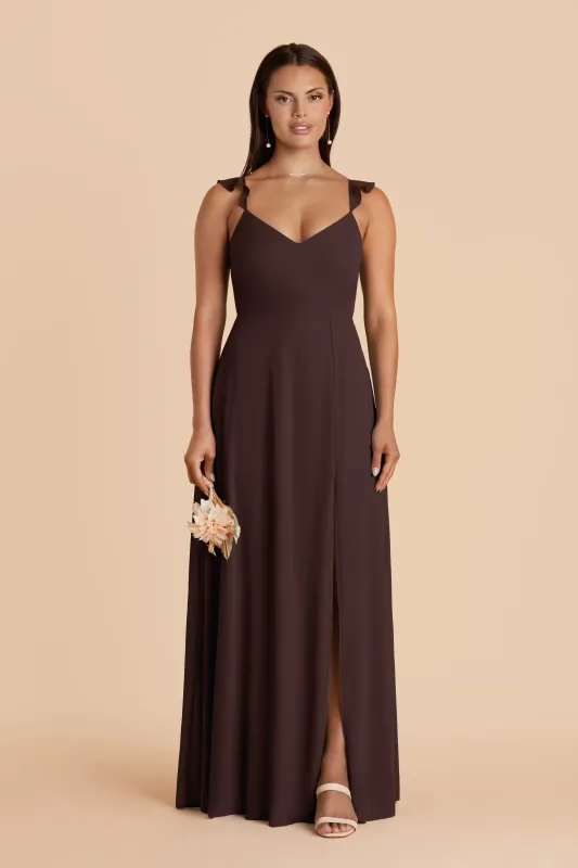 Doris Chiffon Dress - Espresso sold by Birdy Grey