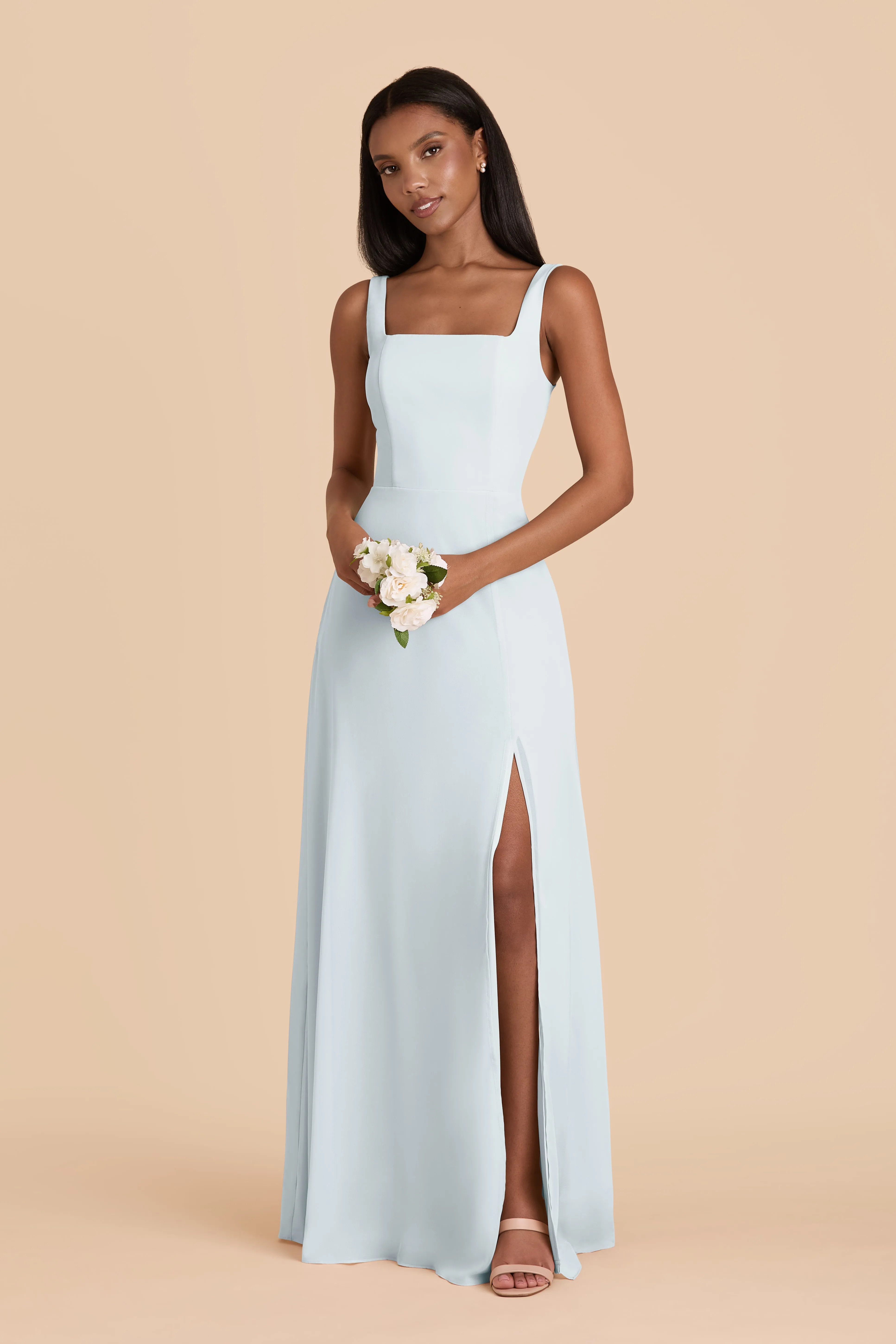 Alex Convertible Dress Chiffon - Mist Blue sold by Birdy Grey product image thumbnail 3