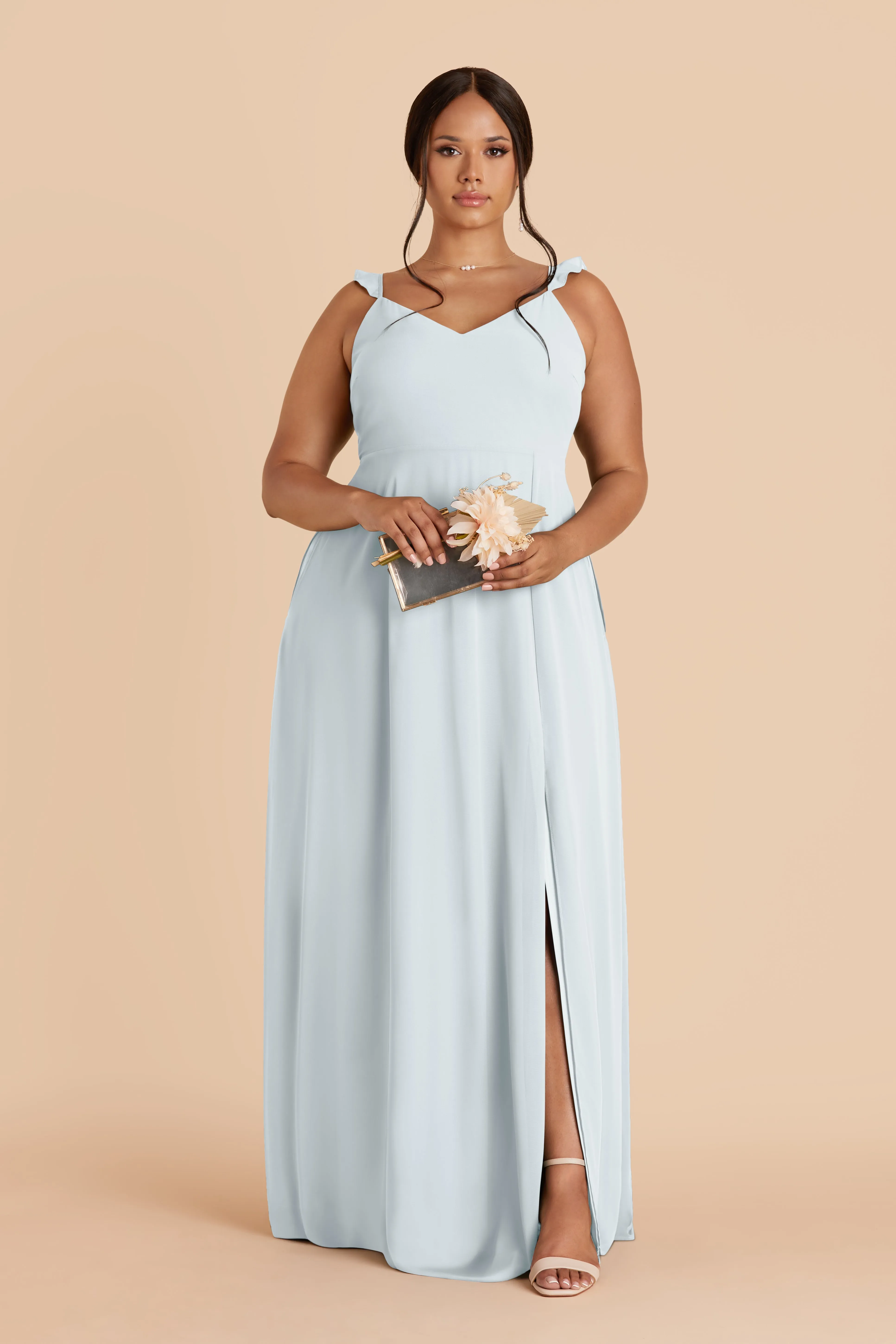 Doris Chiffon Dress - Mist Blue sold by Birdy Grey product image thumbnail 2