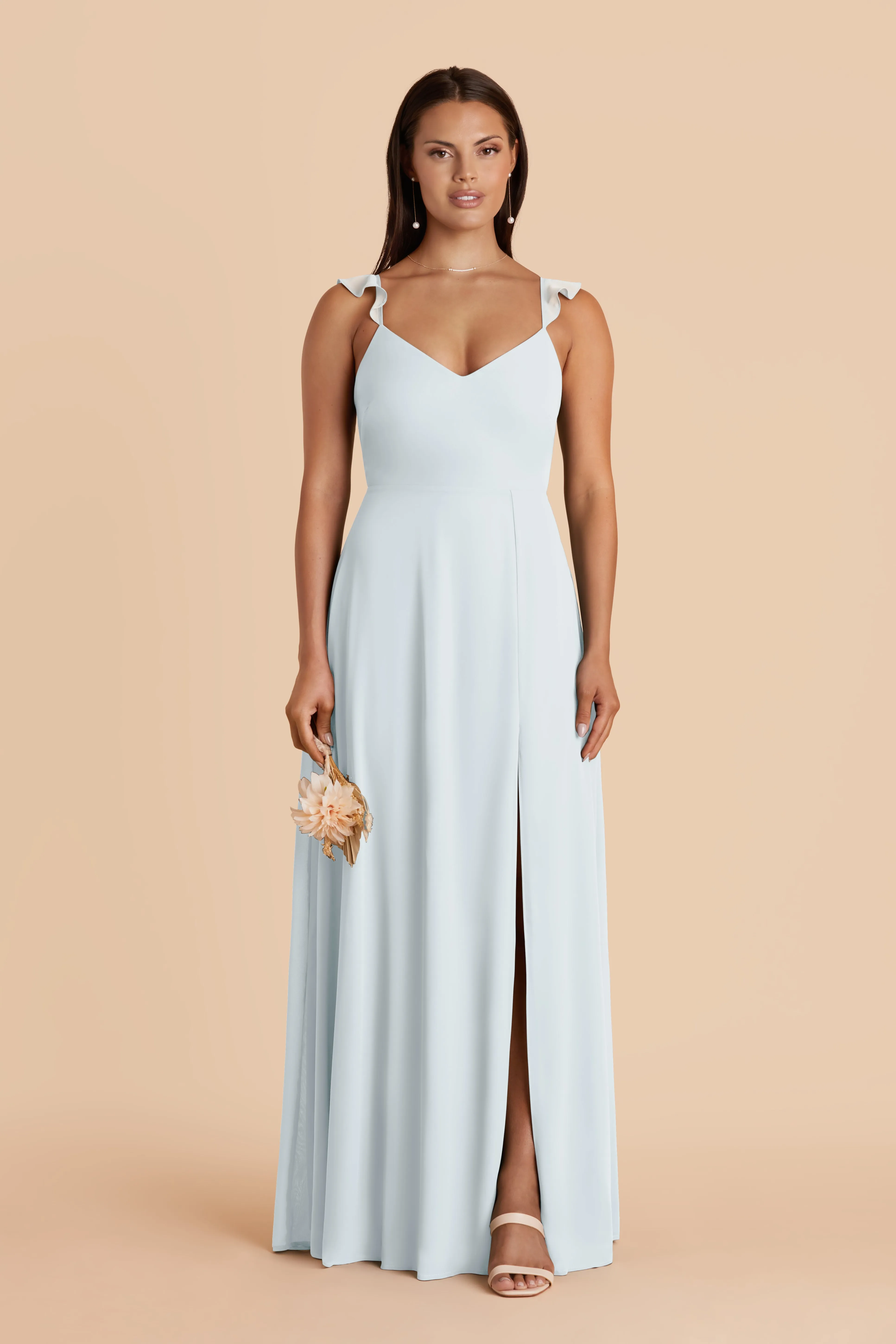 Doris Chiffon Dress - Mist Blue sold by Birdy Grey