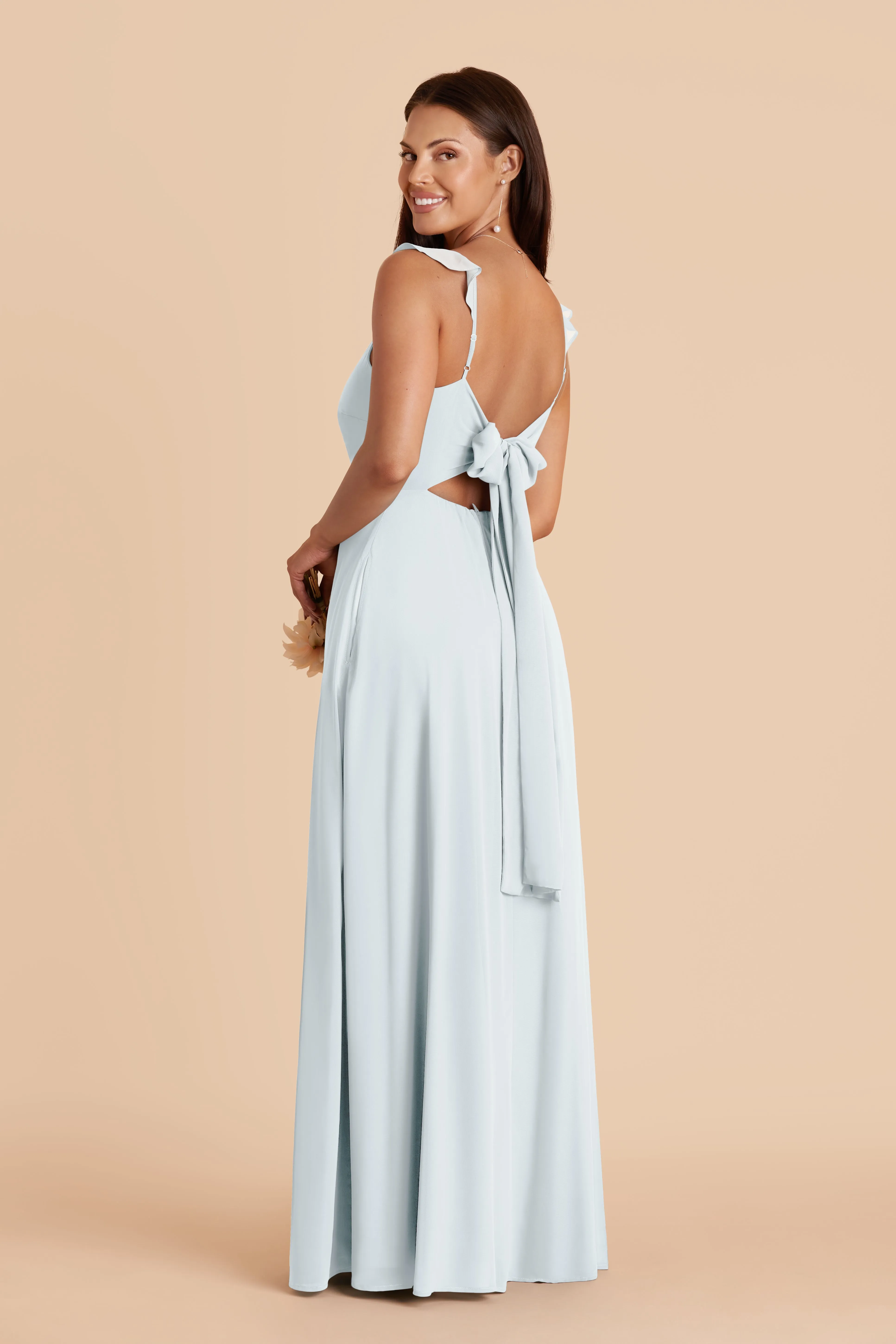 Doris Chiffon Dress - Mist Blue sold by Birdy Grey product image thumbnail 4