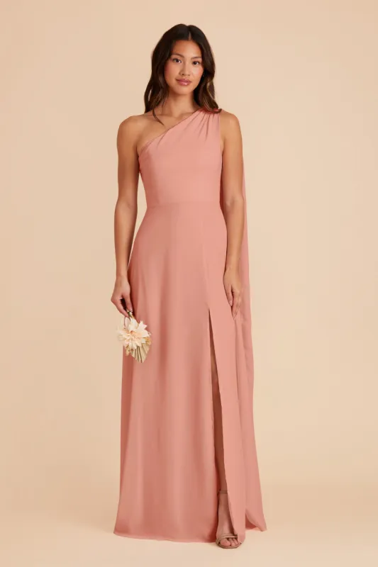 Melissa Chiffon Dress - Dusty Rose sold by Birdy Grey
