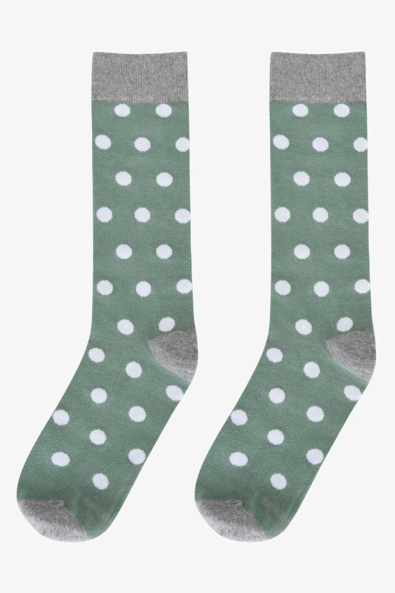 Polka Dot Groomsmen Socks By No Cold Feet - Green sold by Birdy Grey product image thumbnail 2