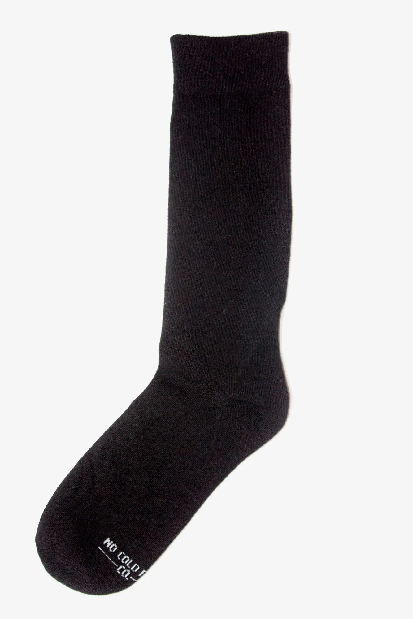 Solid Groomsmen Socks By No Cold Feet - Black sold by Birdy Grey