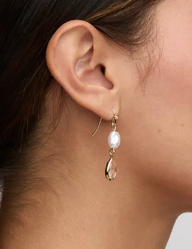 Malibu Earrings - Gold sold by Birdy Grey