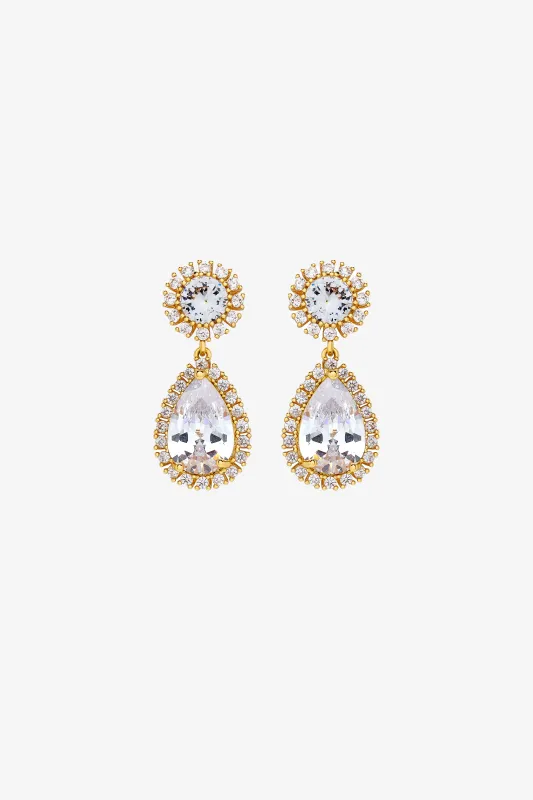 Calgary Earrings - Gold sold by Birdy Grey