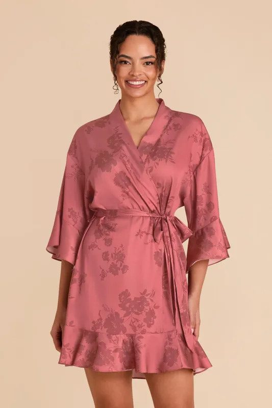 Kenny Robe - Wild Rose Whimsical Blooms sold by Birdy Grey