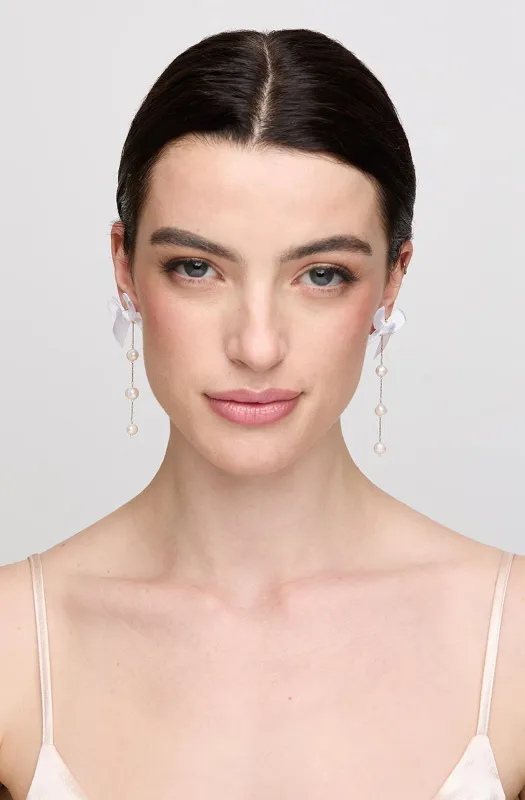 Smith Earrings - White sold by Birdy Grey