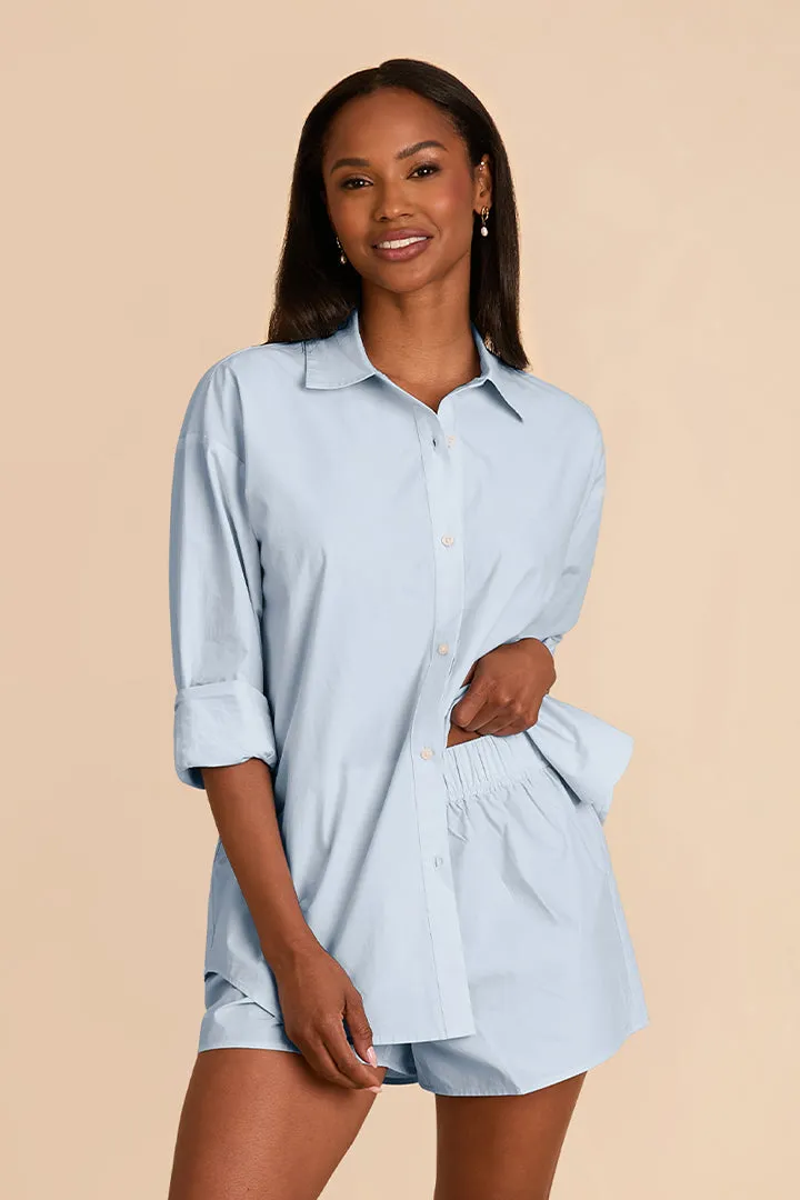 Ashtin Pajama Set - Light Blue sold by Birdy Grey