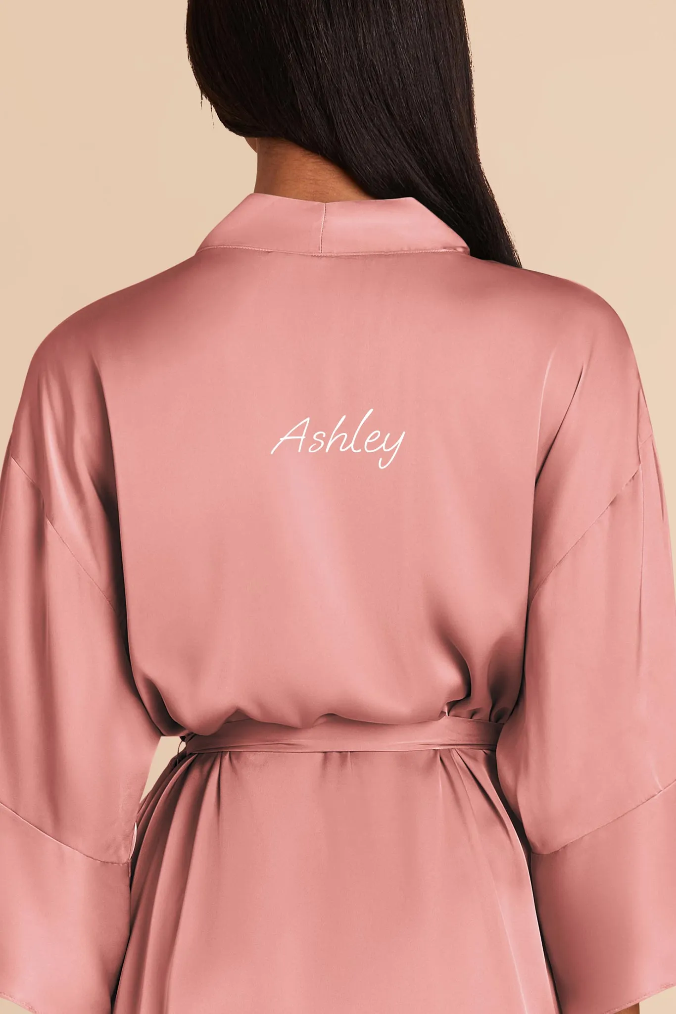 Kenny Matte Satin Robe - Dusty Rose sold by Birdy Grey product image thumbnail 2