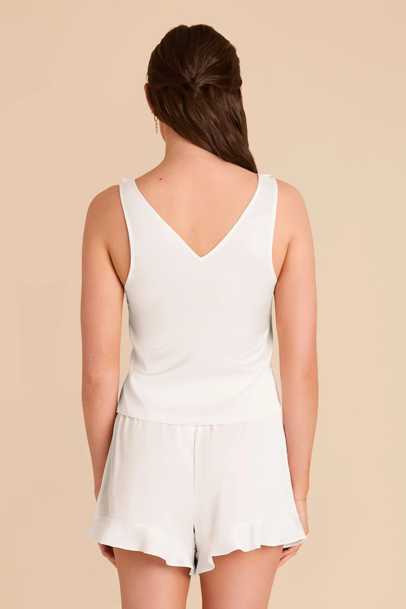 Sutton Matte Satin Pajama Set - Ivory sold by Birdy Grey product image thumbnail 4