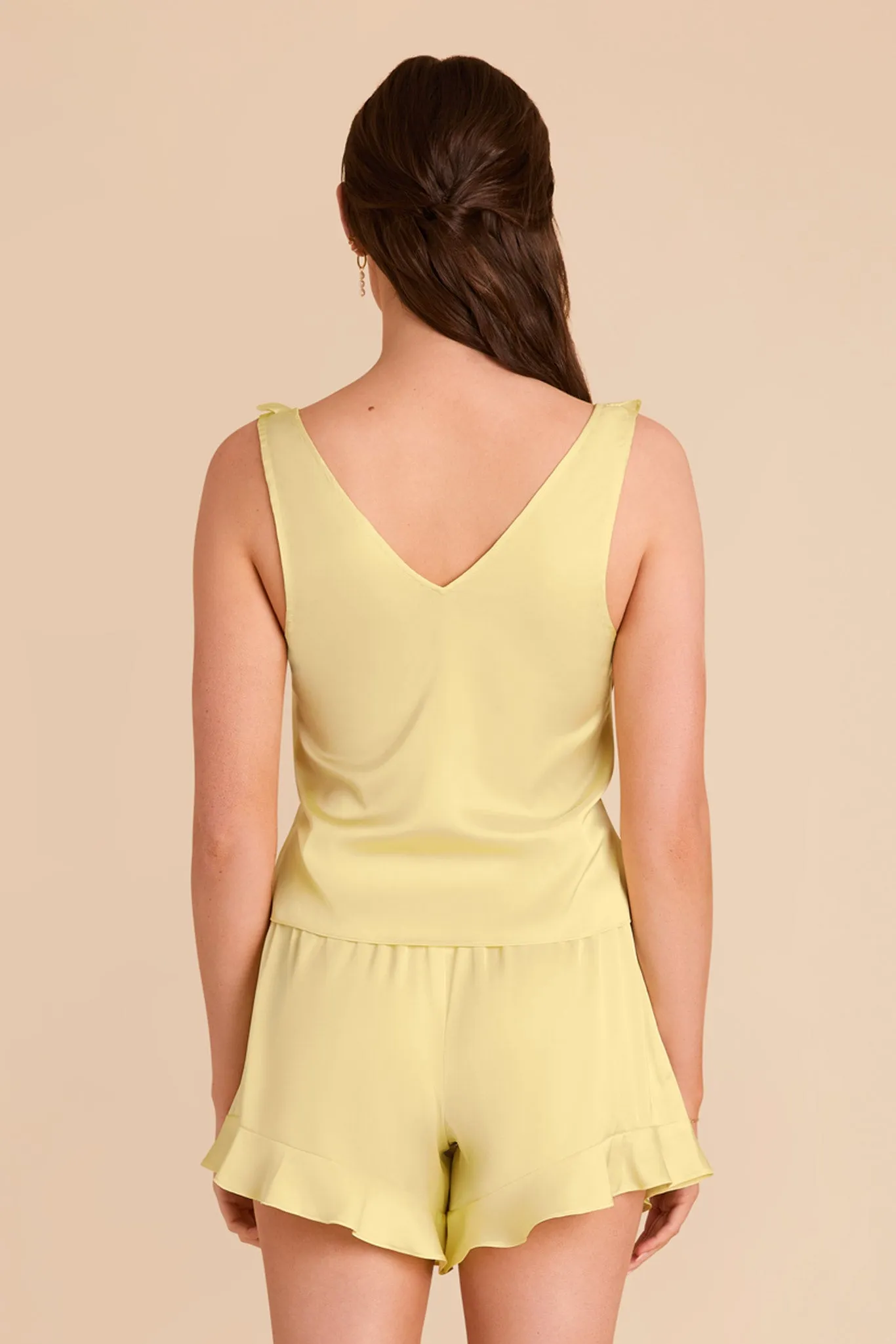 Sutton Matte Satin Pajama Set - Lemon Sorbet sold by Birdy Grey product image thumbnail 5