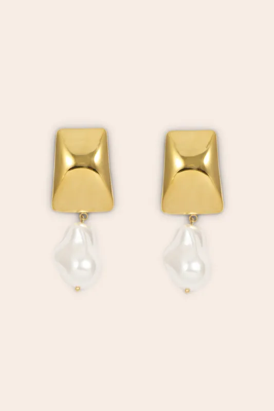 Agnes Earrings - Gold sold by Birdy Grey