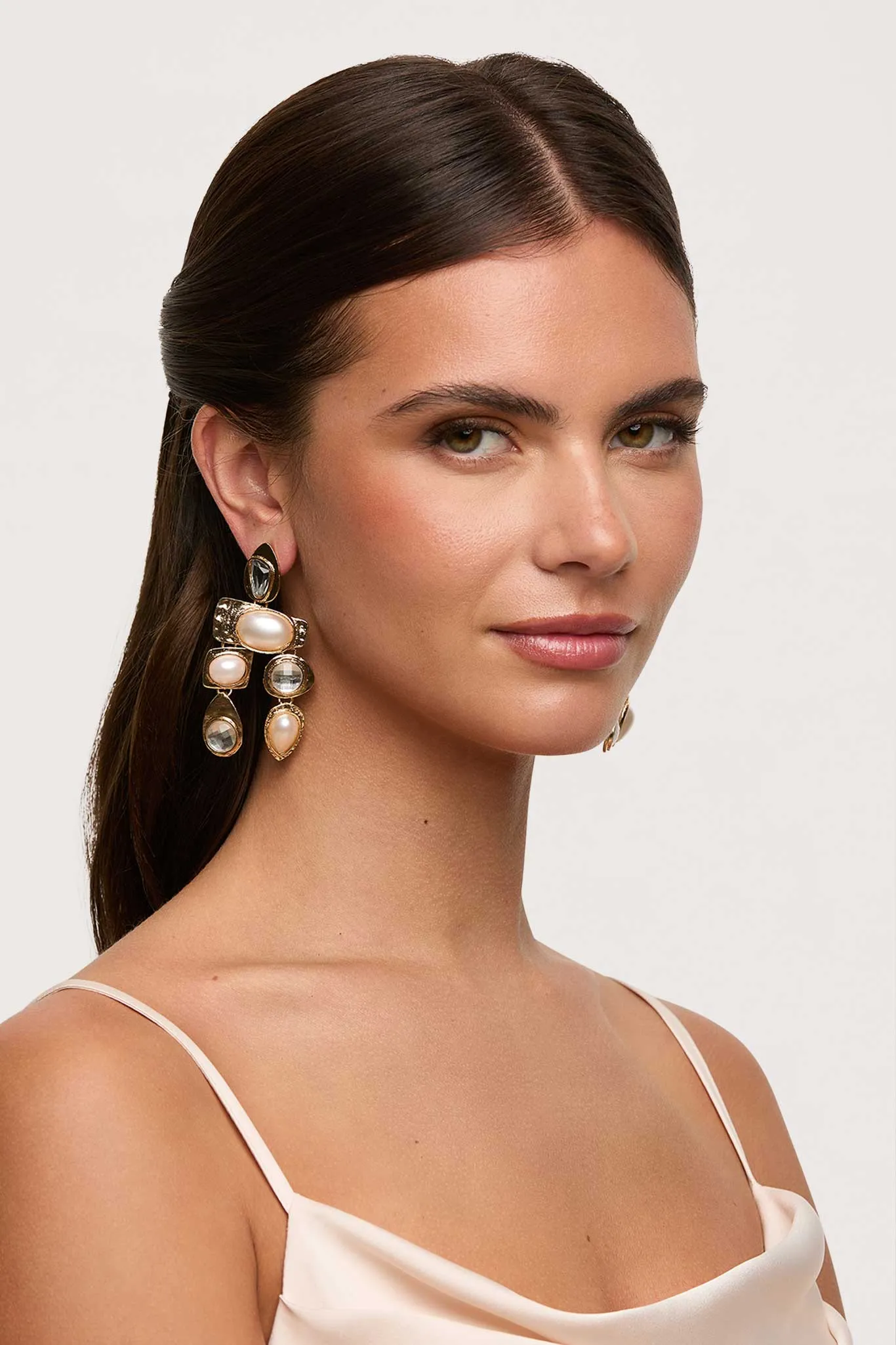 Phoenix Earrings - Pearl sold by Birdy Grey product image thumbnail 2