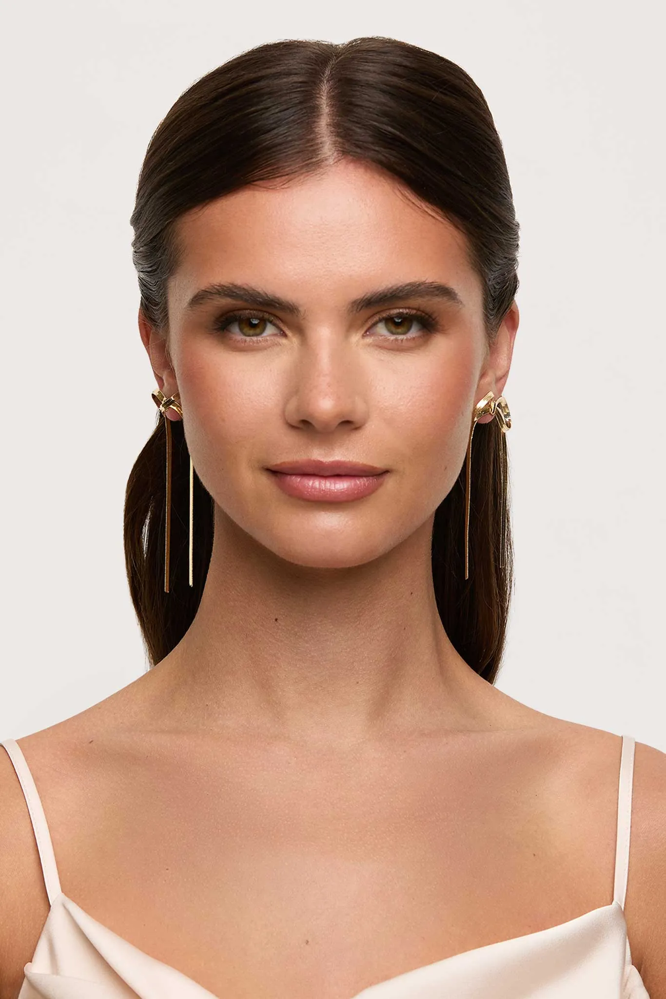 Herringbone Earrings - Gold sold by Birdy Grey product image thumbnail 2