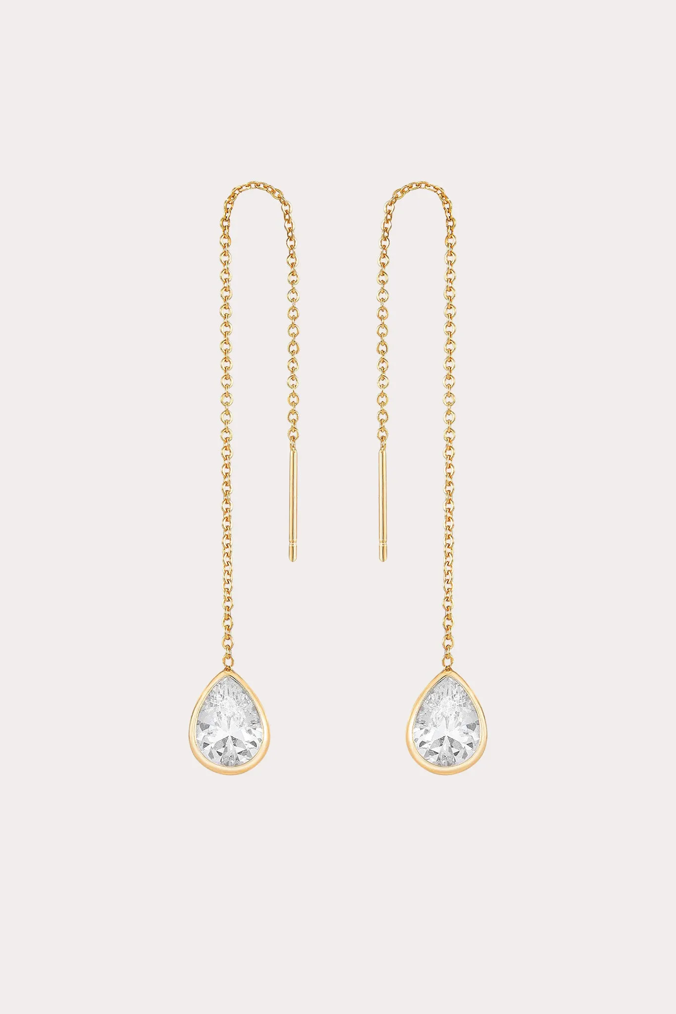 Saint Tropez Earrings - Clear Crystal sold by Birdy Grey