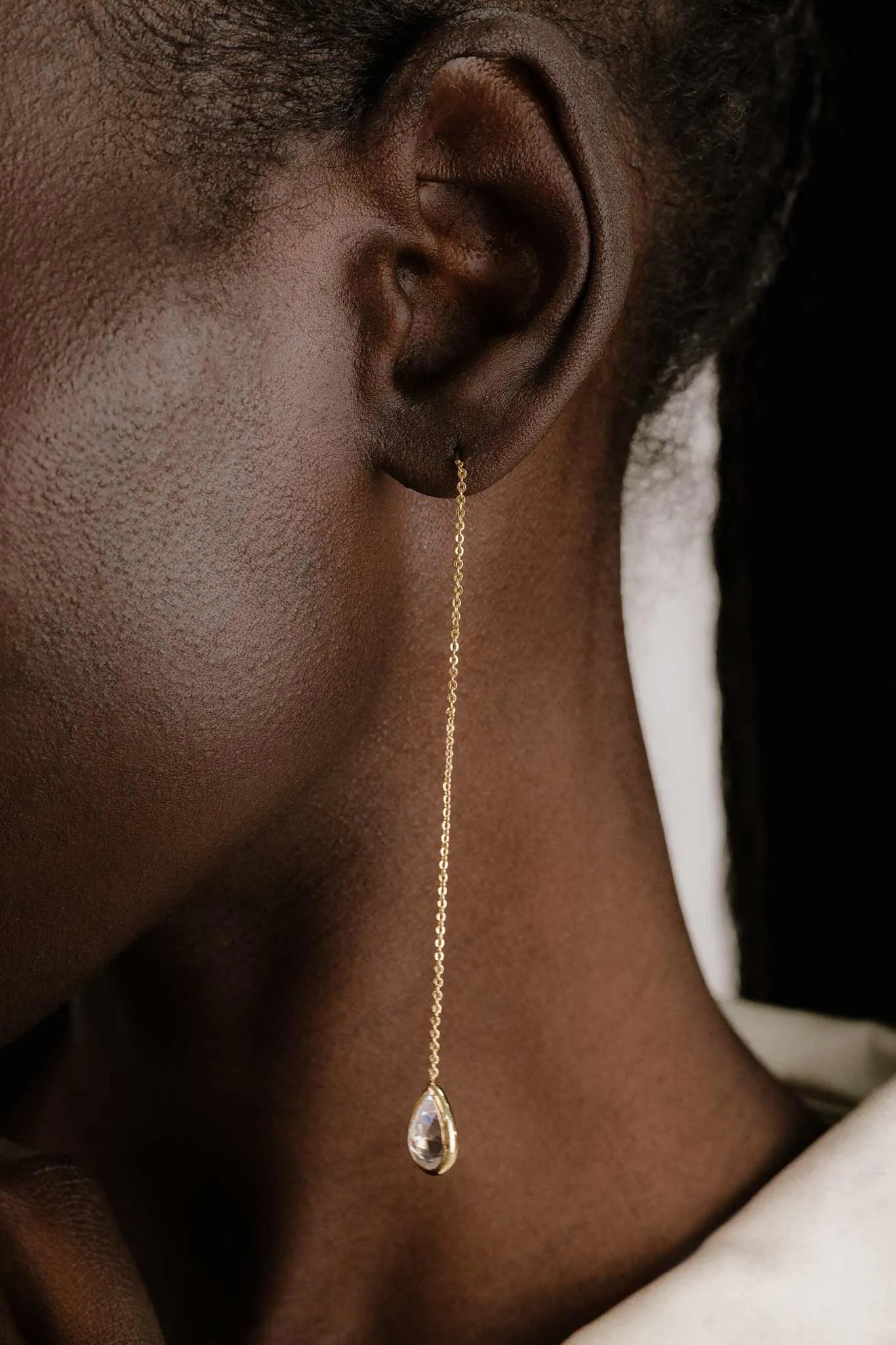 Saint Tropez Earrings - Clear Crystal sold by Birdy Grey product image thumbnail 3