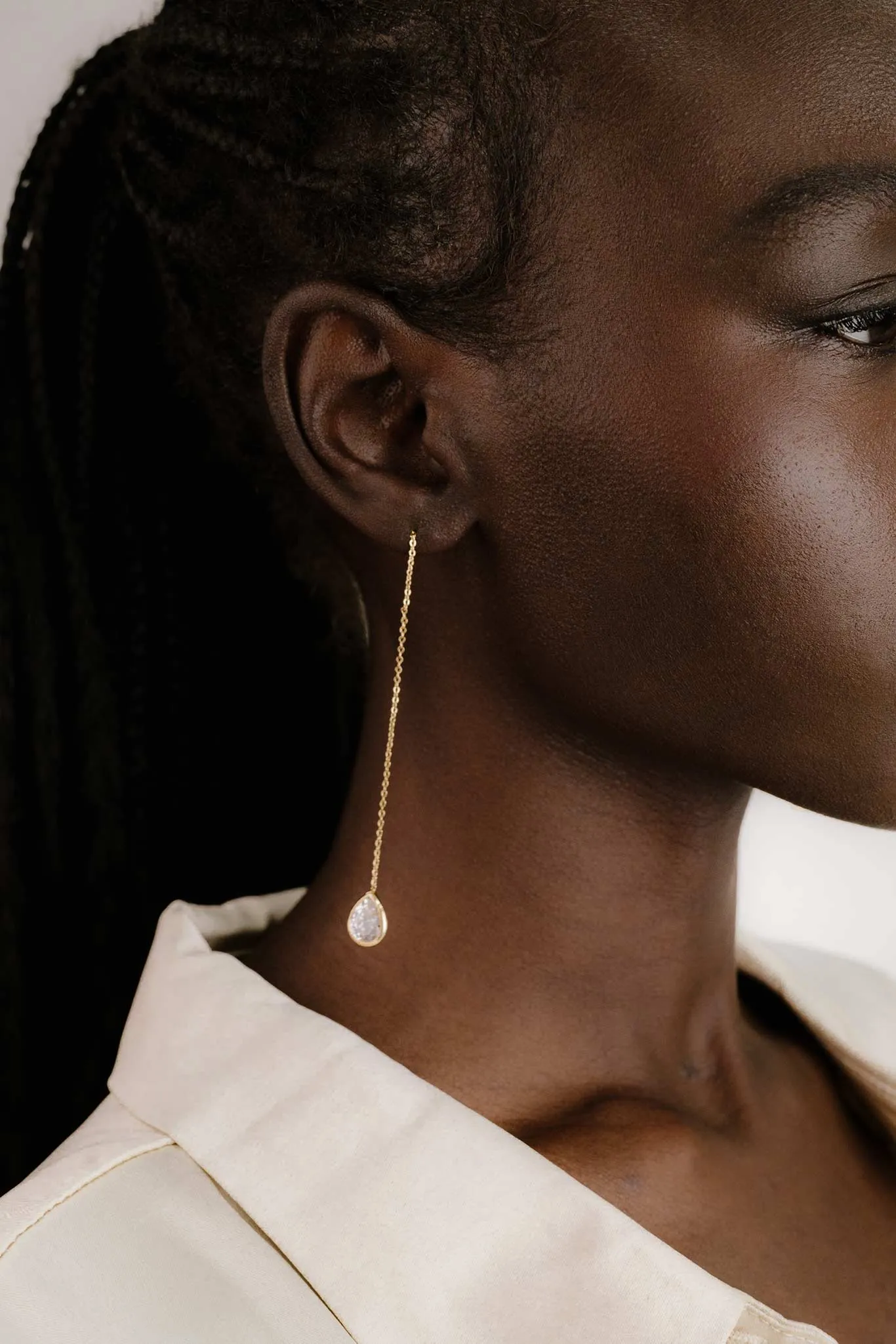 Saint Tropez Earrings - Clear Crystal sold by Birdy Grey product image thumbnail 4