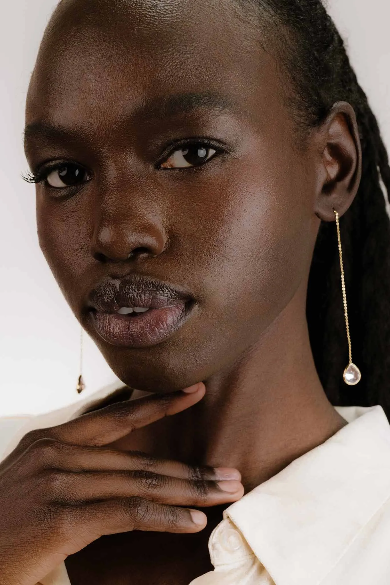 Saint Tropez Earrings - Clear Crystal sold by Birdy Grey product image thumbnail 5