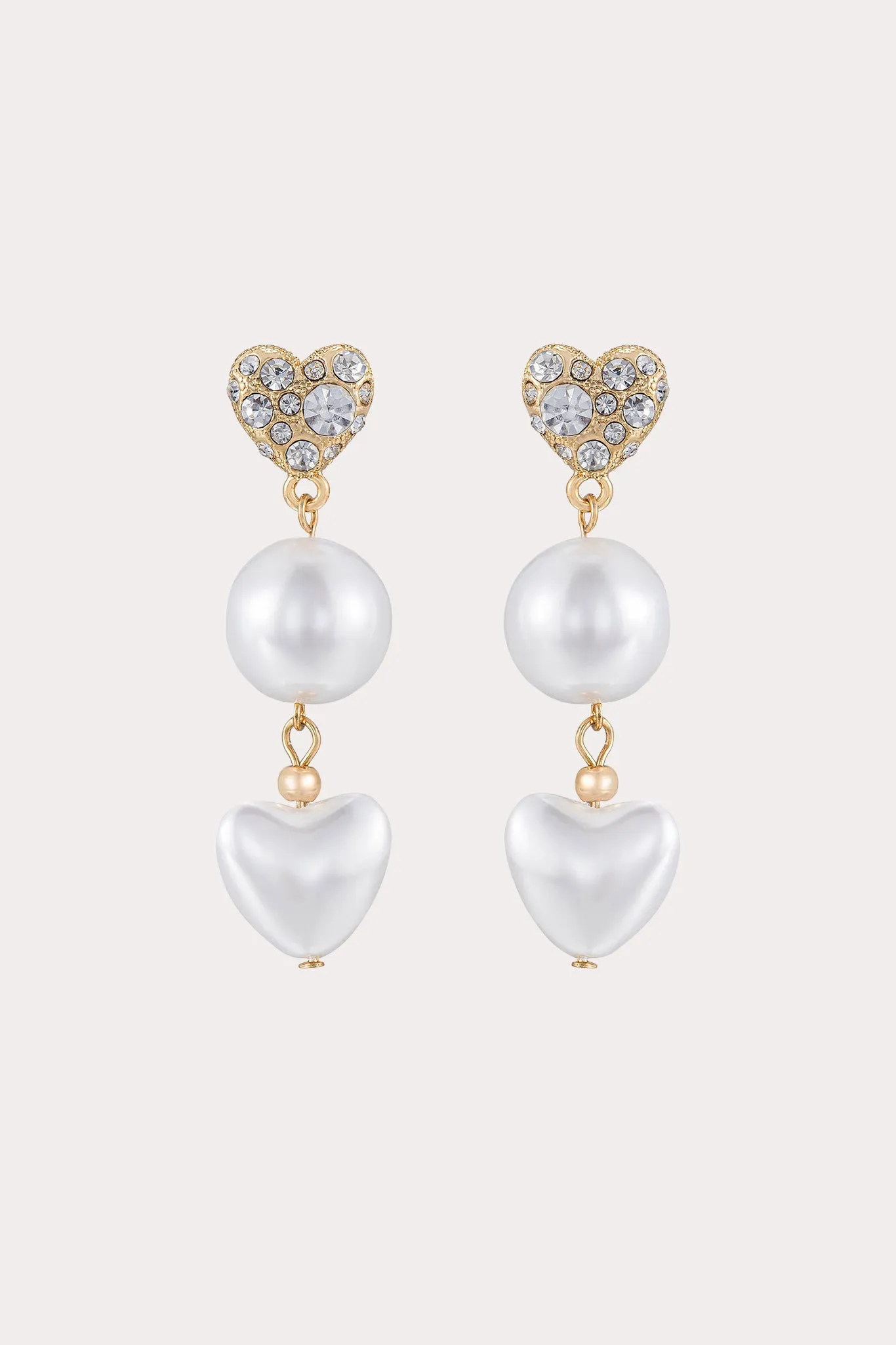 Paris Earrings - Pearl sold by Birdy Grey