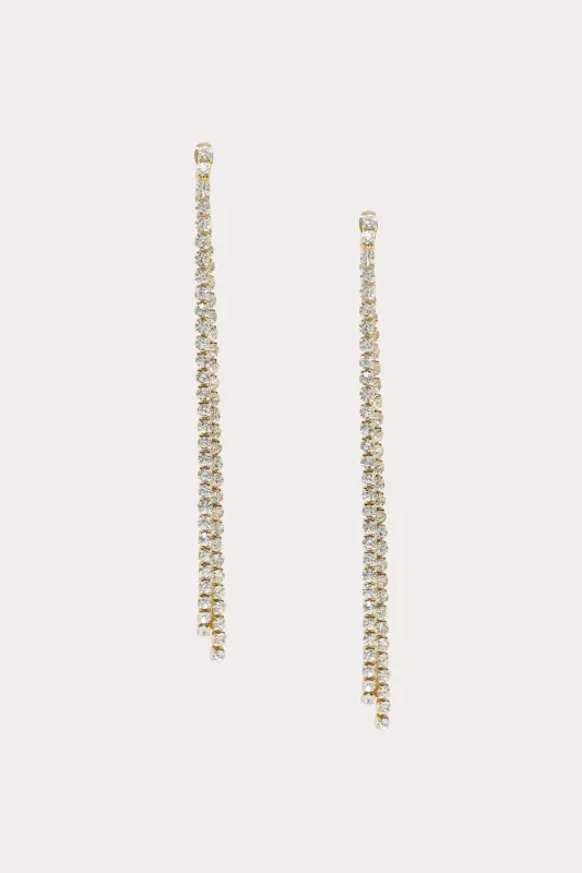 Milan Earrings - Clear Crystal sold by Birdy Grey