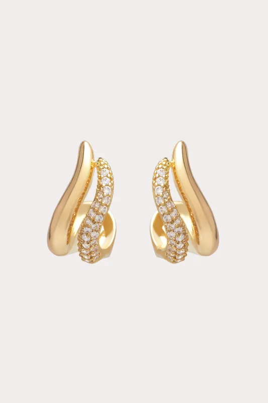 Brixton Earrings - Gold sold by Birdy Grey