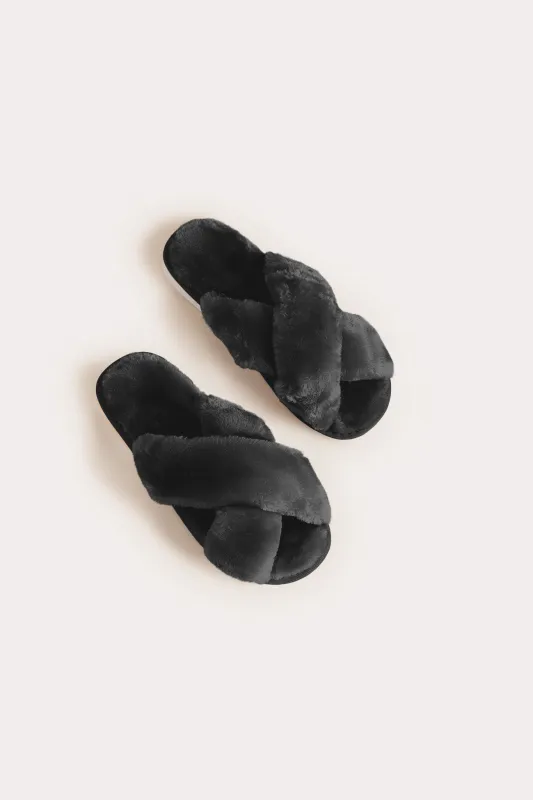 Murphy Slippers - Black sold by Birdy Grey