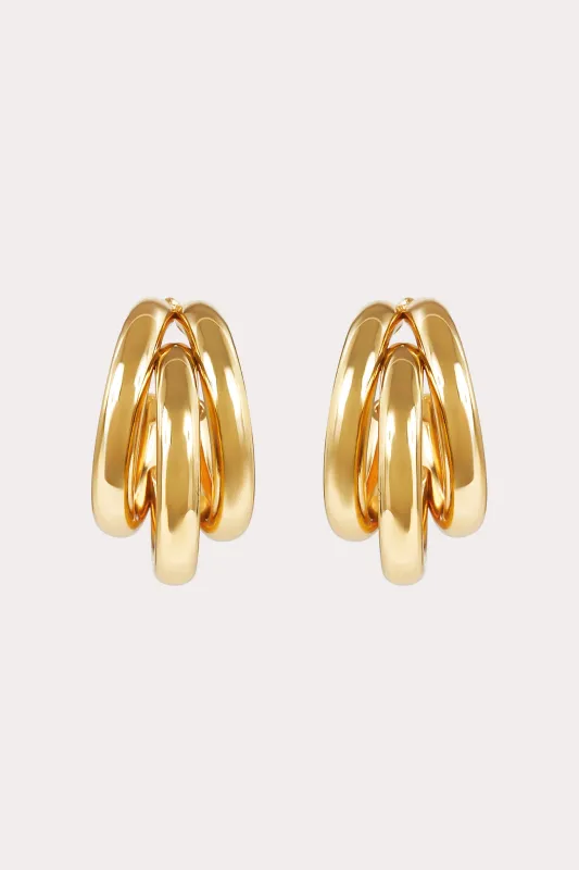 Shoreditch Earrings - Gold sold by Birdy Grey