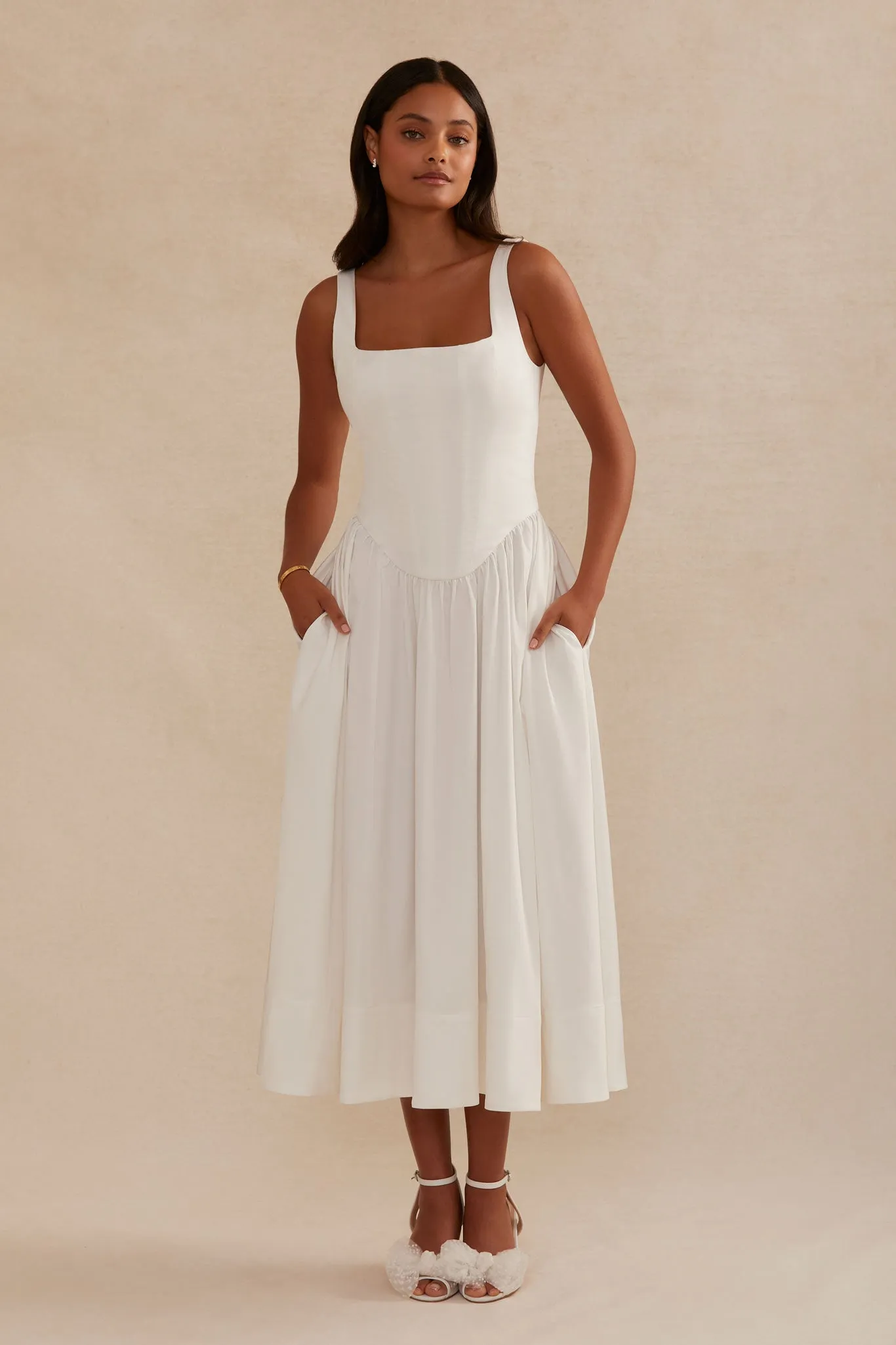 Lauren Dress - White sold by Birdy Grey product image thumbnail 3