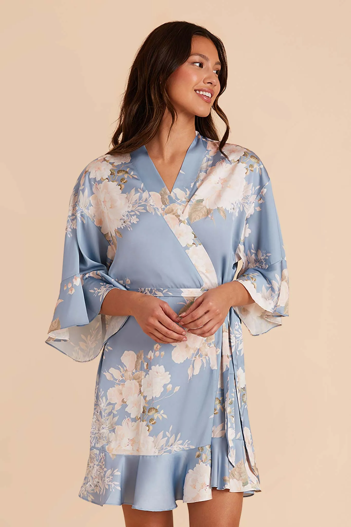 Kenny Robe - Dusty Blue Romantic Bouquet sold by Birdy Grey product image thumbnail 2