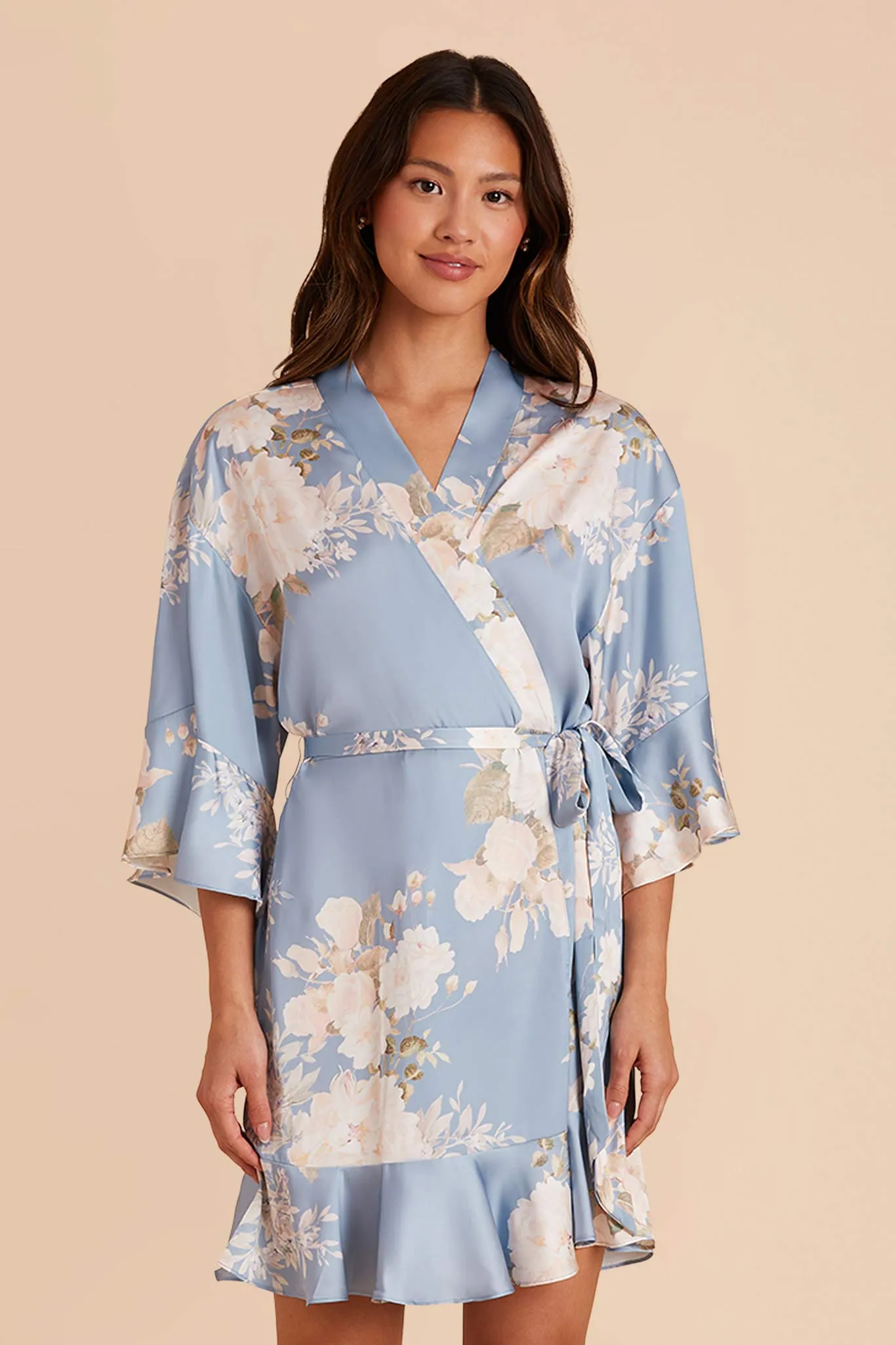 Kenny Robe - Dusty Blue Romantic Bouquet sold by Birdy Grey