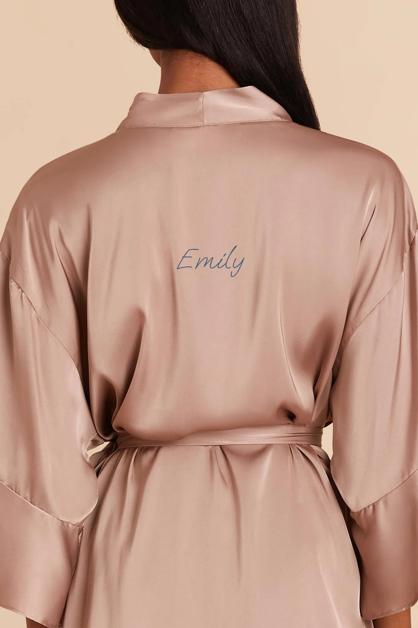 Kenny Matte Satin Robe - Mocha sold by Birdy Grey product image thumbnail 2
