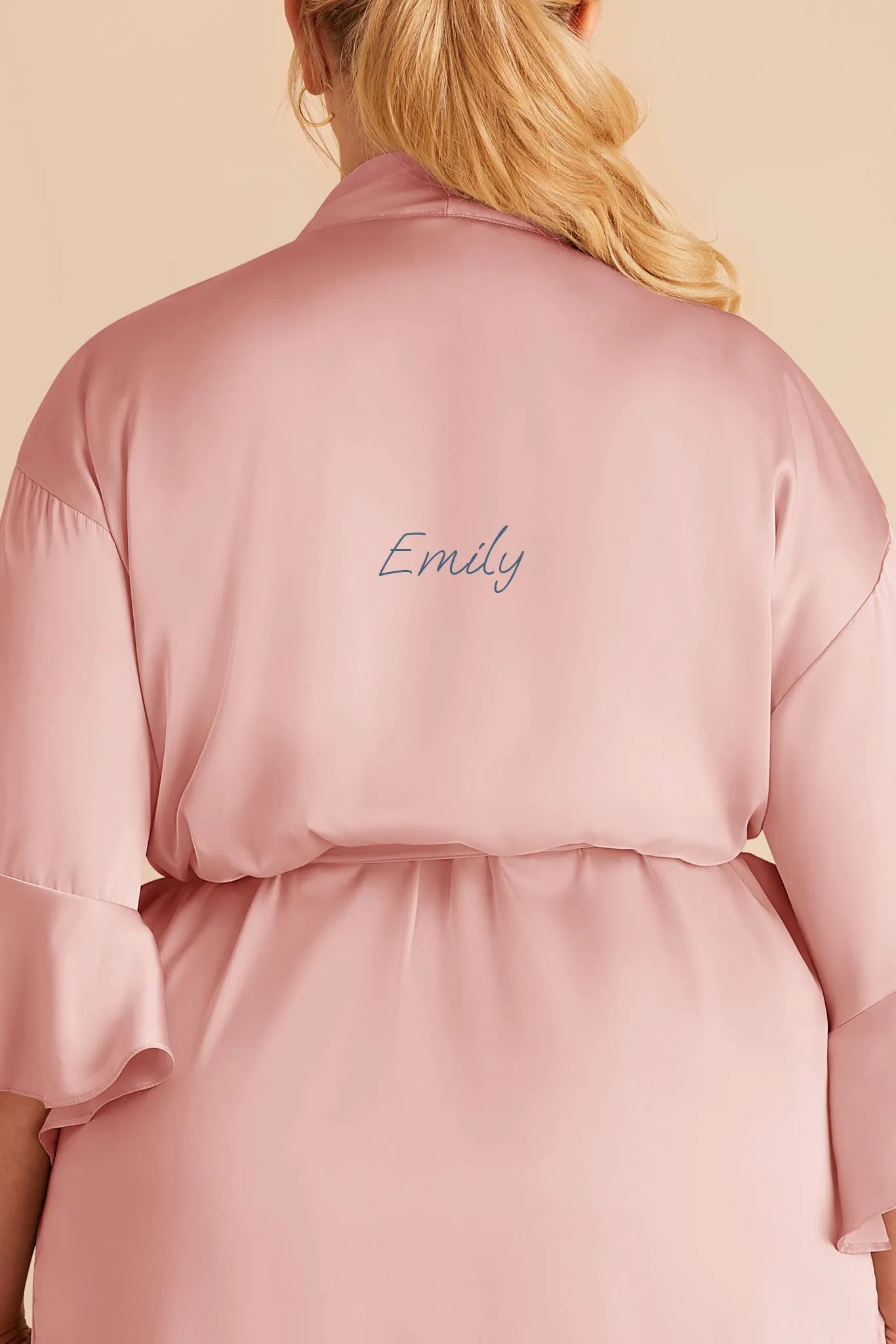 Kenny Matte Satin Robe - Dusty Pink sold by Birdy Grey product image thumbnail 2