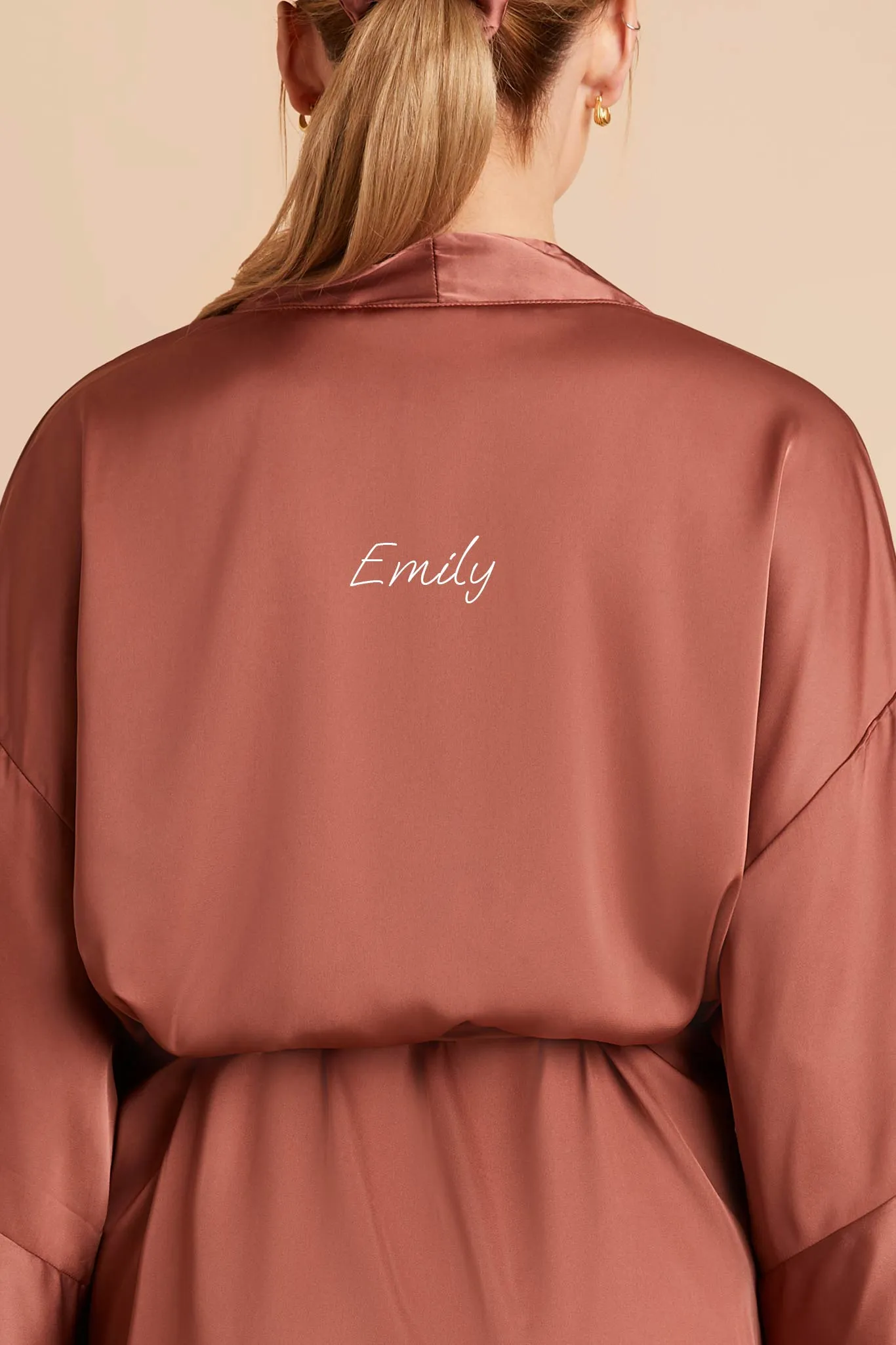 Kenny Matte Satin Robe - Desert Rose sold by Birdy Grey product image thumbnail 2