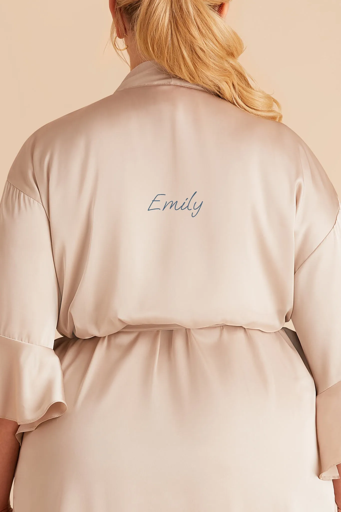 Kenny Matte Satin Robe - Champagne sold by Birdy Grey product image thumbnail 2